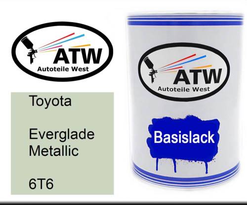 Toyota, Everglade Metallic, 6T6: 500ml Lackdose, von ATW Autoteile West.